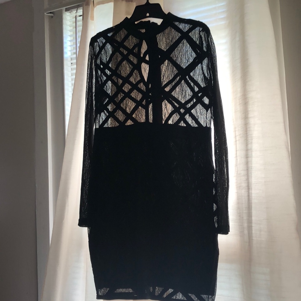Black mini dress
